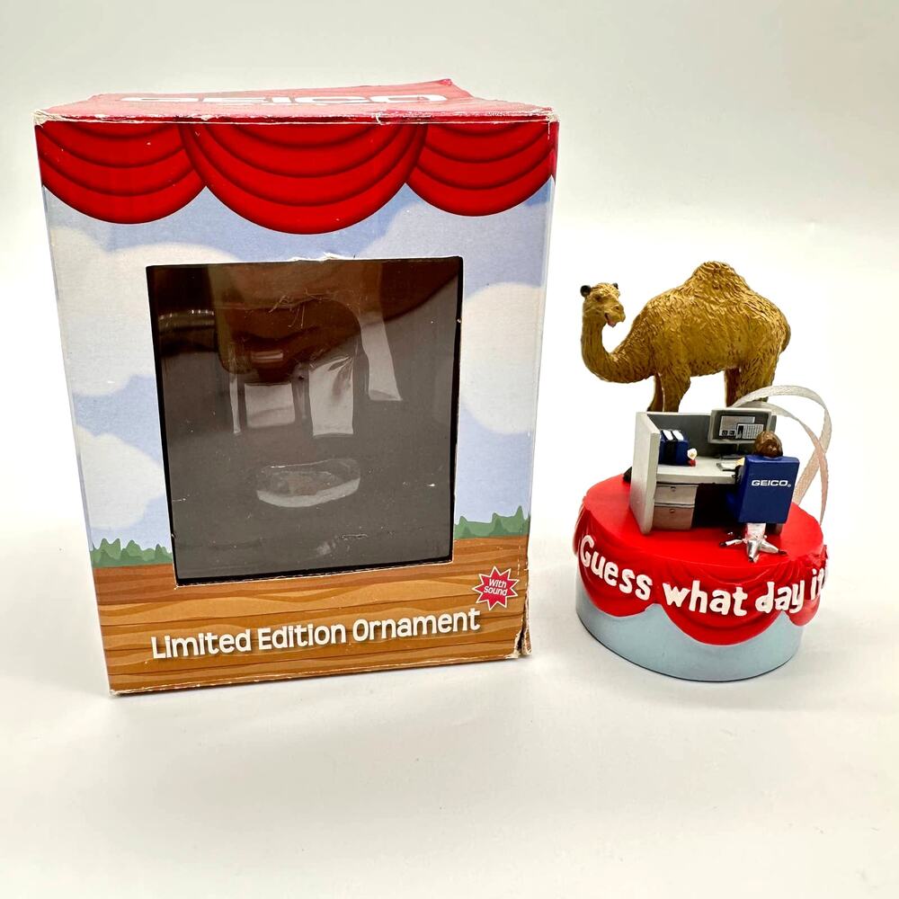 GEICO GUESS WHAT DAY IT IS LIMITED EDITION 2013 ORNAMENT WITH SOUND WORKING